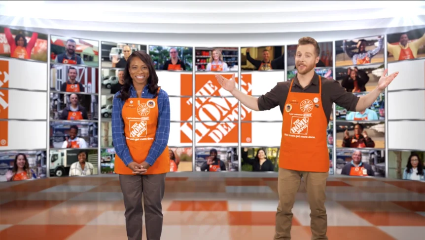 Home Depot hosts in studio